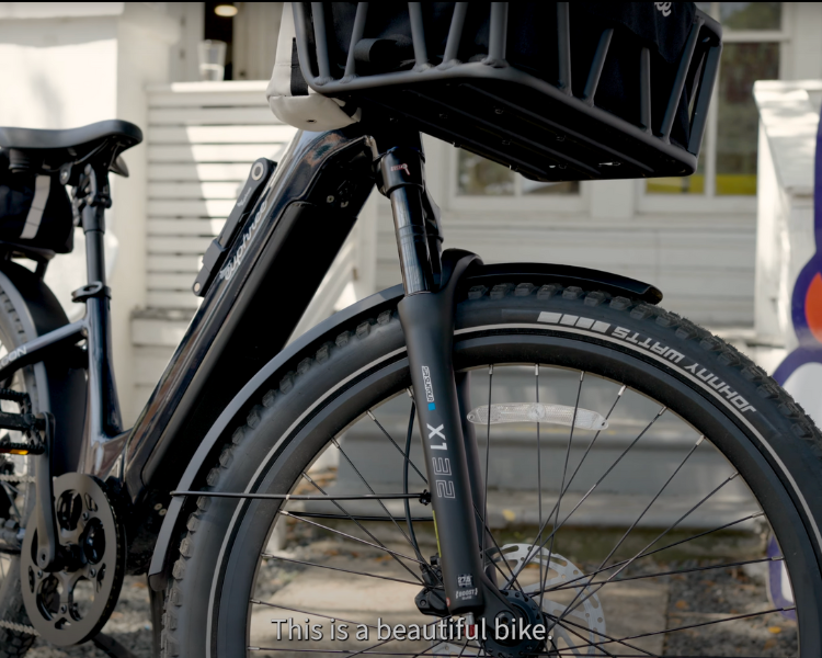 Front suspension system on the Stellar Falcon ebike